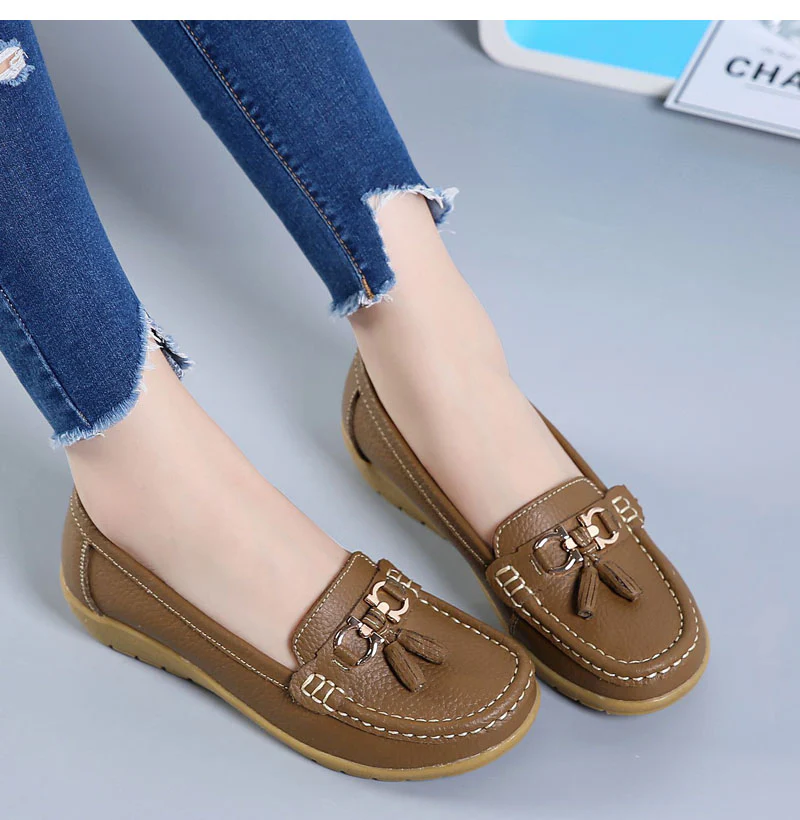 AMARY™ LEATHER ARCH SUPPORT ORTHOPEDIC LOAFERS - Image 4