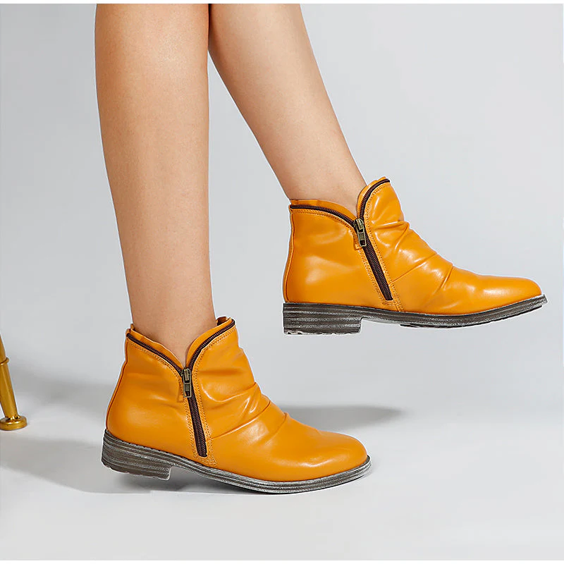 WOMEN ZIPPER WATERPROOF ANKLE-SUPPORT BOOTS 2025 - Image 9