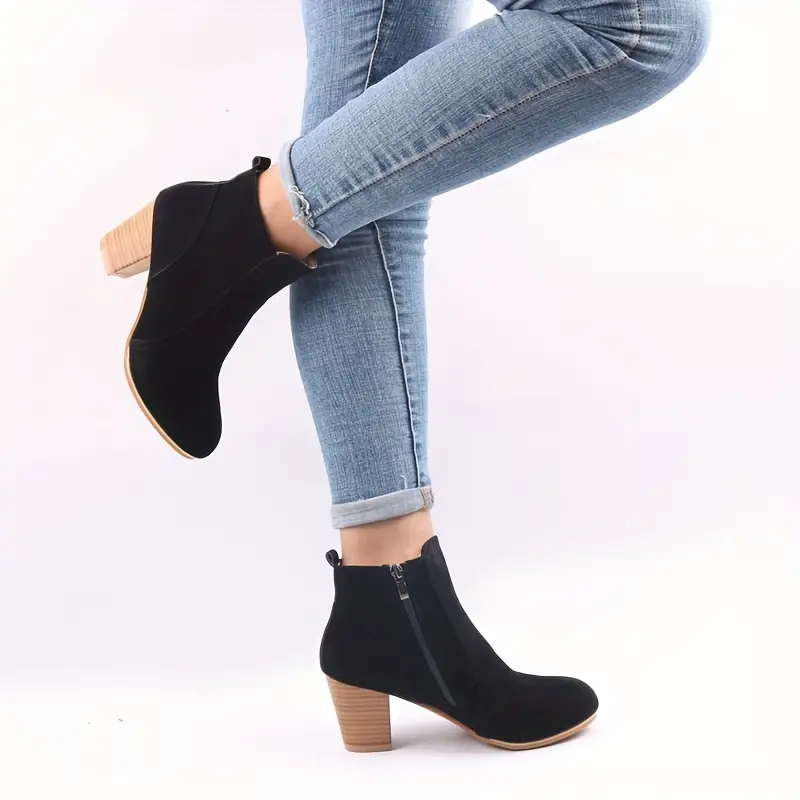 ARALYN™ ORTHOPEDIC CHUNKY HEEL ANKLE BOOTS - Image 4