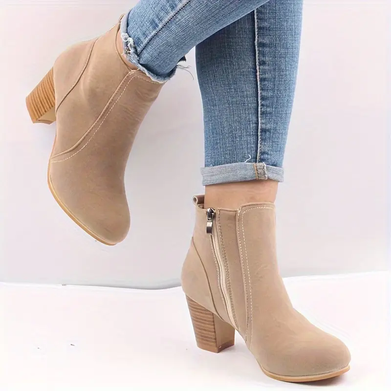 ARALYN™ ORTHOPEDIC CHUNKY HEEL ANKLE BOOTS - Image 5