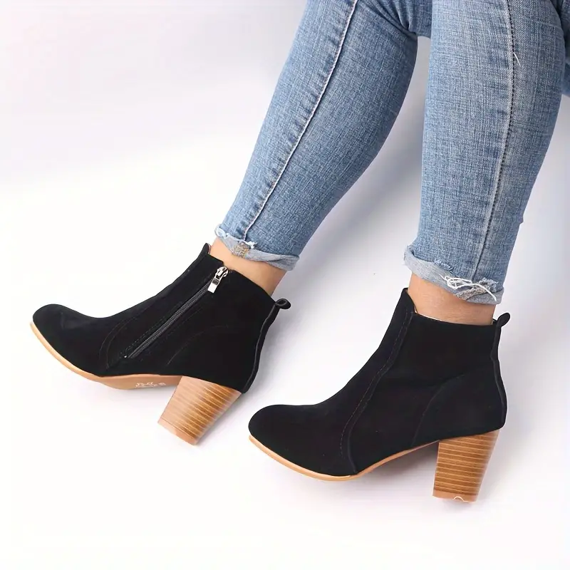 ARALYN™ ORTHOPEDIC CHUNKY HEEL ANKLE BOOTS - Image 6