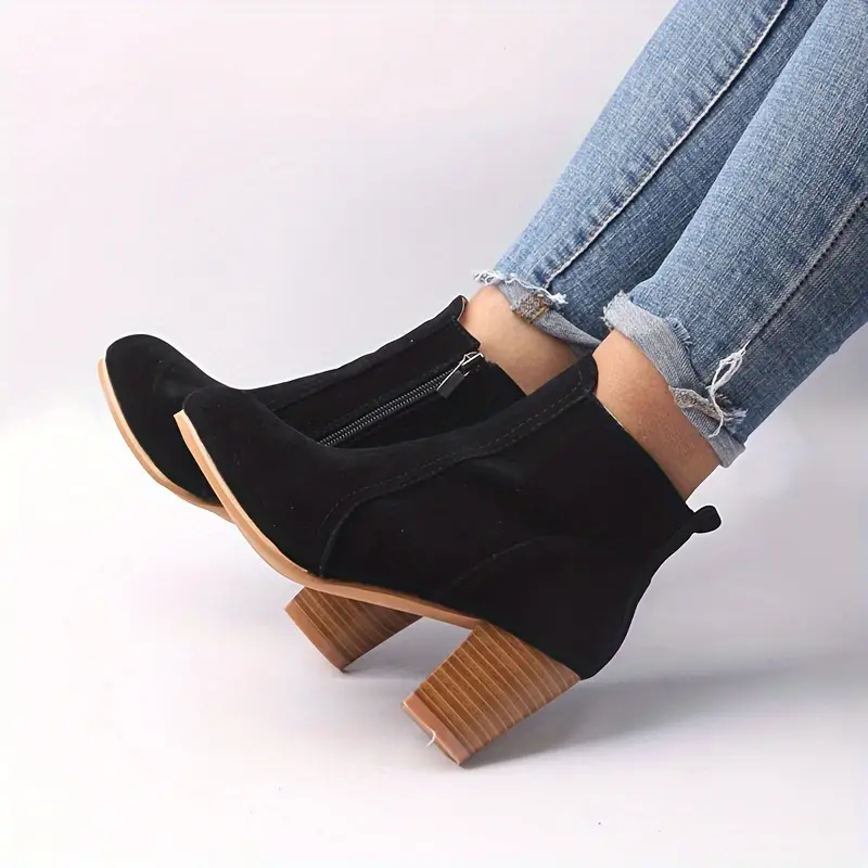 ARALYN™ ORTHOPEDIC CHUNKY HEEL ANKLE BOOTS - Image 8