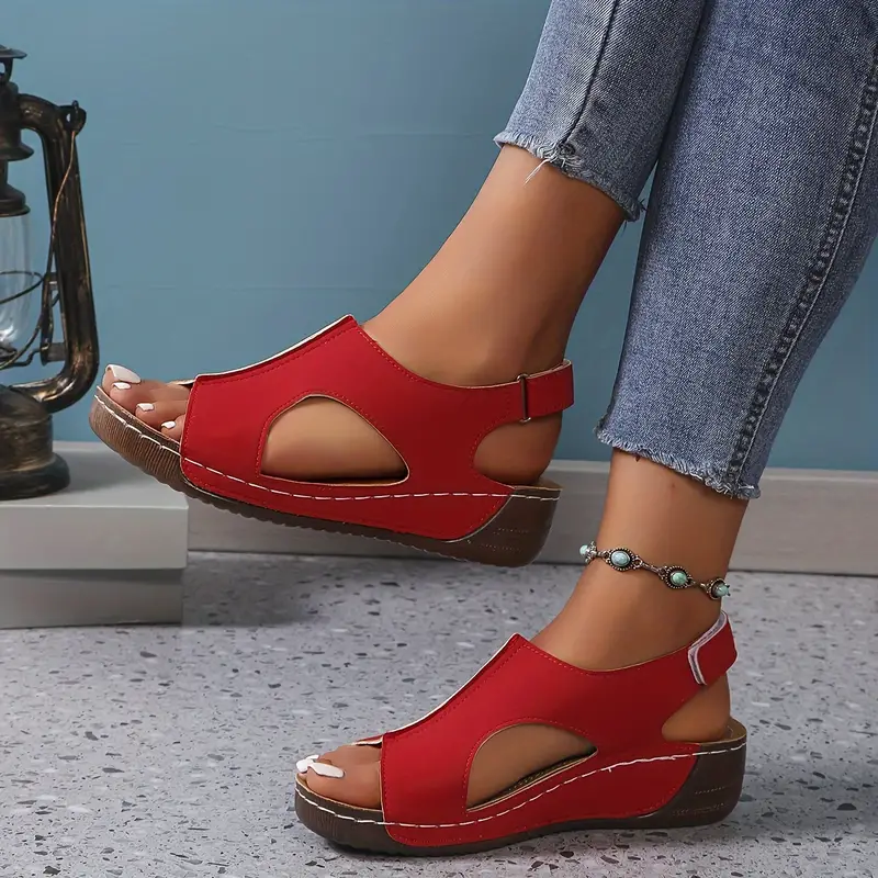 ARMIDALE™ WOMEN'S RETRO WEDGE ORTHO SANDALS - Image 3