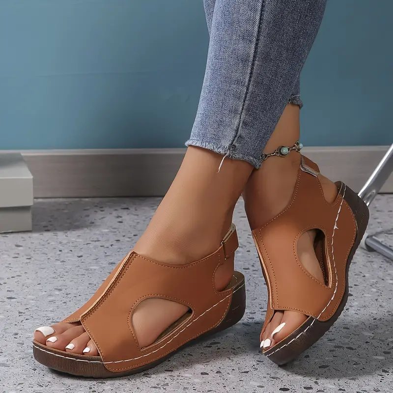 ARMIDALE™ WOMEN'S RETRO WEDGE ORTHO SANDALS - Image 7