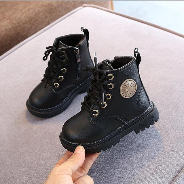 KIDS LEATHER NON-SLIP WARM BOOTS 2025 - Image 3