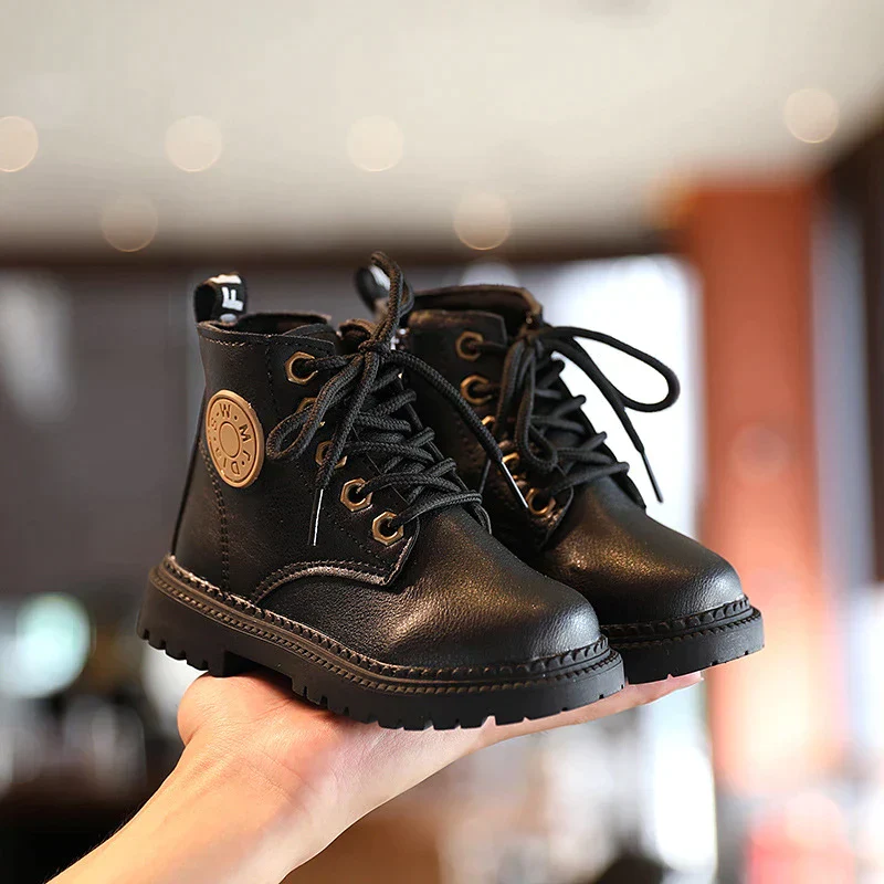 KIDS LEATHER NON-SLIP WARM BOOTS 2025 - Image 4