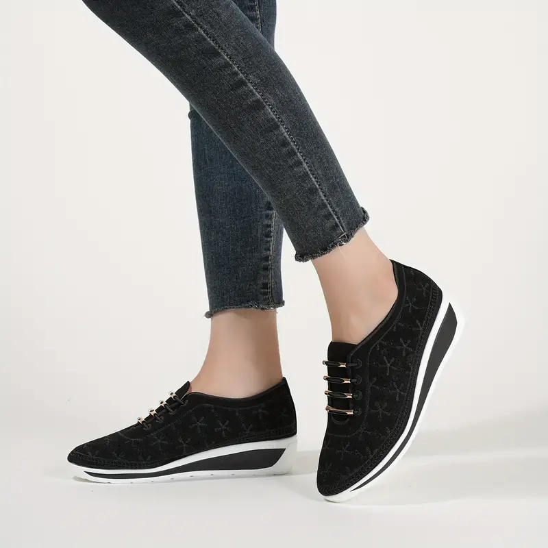 LAYLA™ CASUAL LOW TOP WEDGE ORTHOPEDIC SNEAKERS - Image 10