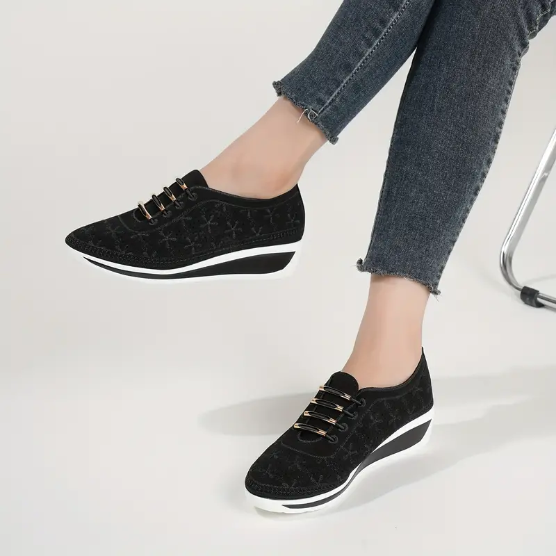 LAYLA™ CASUAL LOW TOP WEDGE ORTHOPEDIC SNEAKERS - Image 3