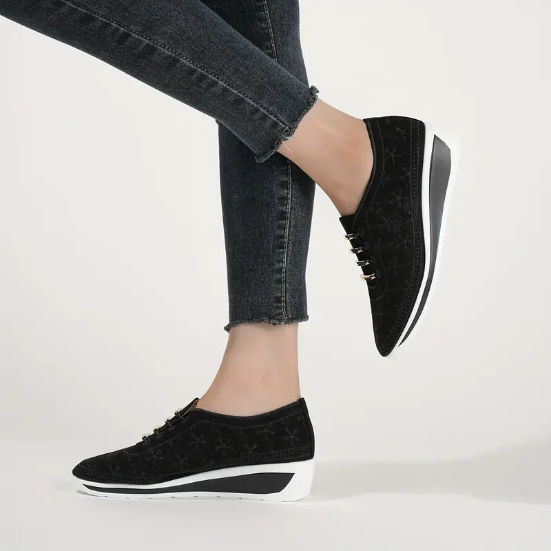 LAYLA™ CASUAL LOW TOP WEDGE ORTHOPEDIC SNEAKERS - Image 6