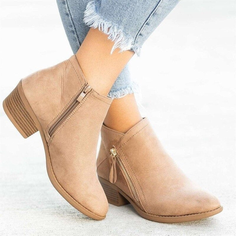 PREMIUM LADIES ORTHOPEDIC HEELED AUTUMN BOOTS - Image 3