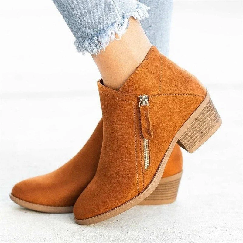 PREMIUM LADIES ORTHOPEDIC HEELED AUTUMN BOOTS - Image 4