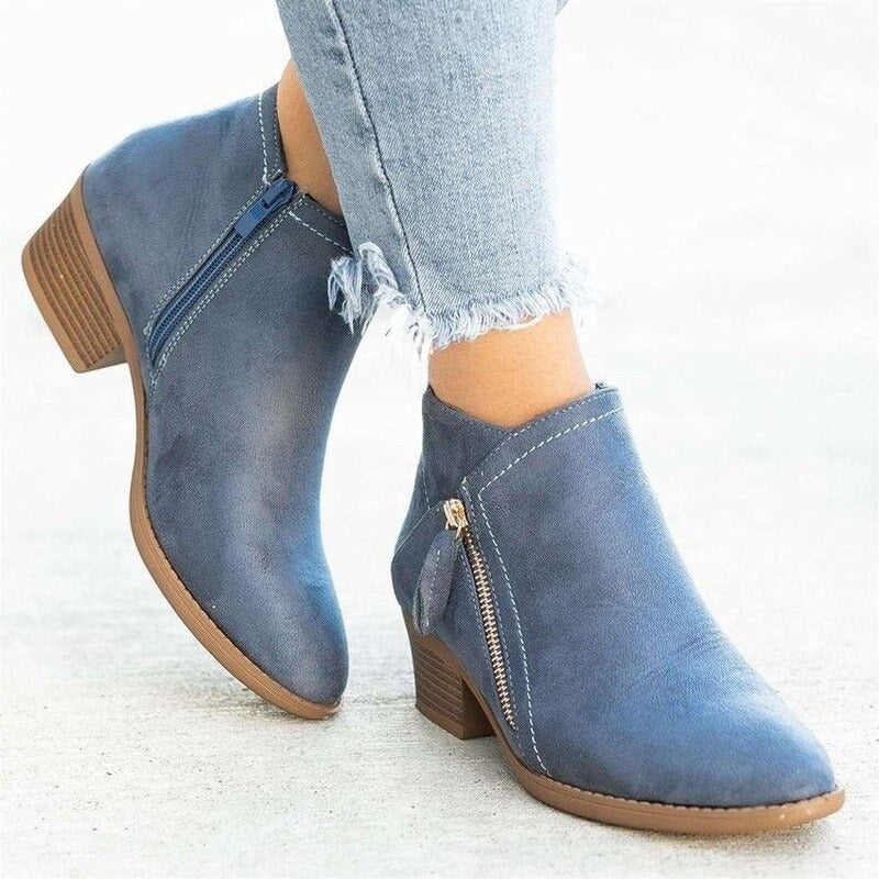PREMIUM LADIES ORTHOPEDIC HEELED AUTUMN BOOTS - Image 5