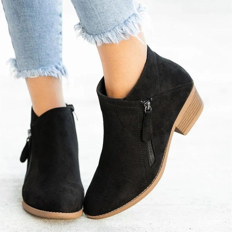 PREMIUM LADIES ORTHOPEDIC HEELED AUTUMN BOOTS - Image 6