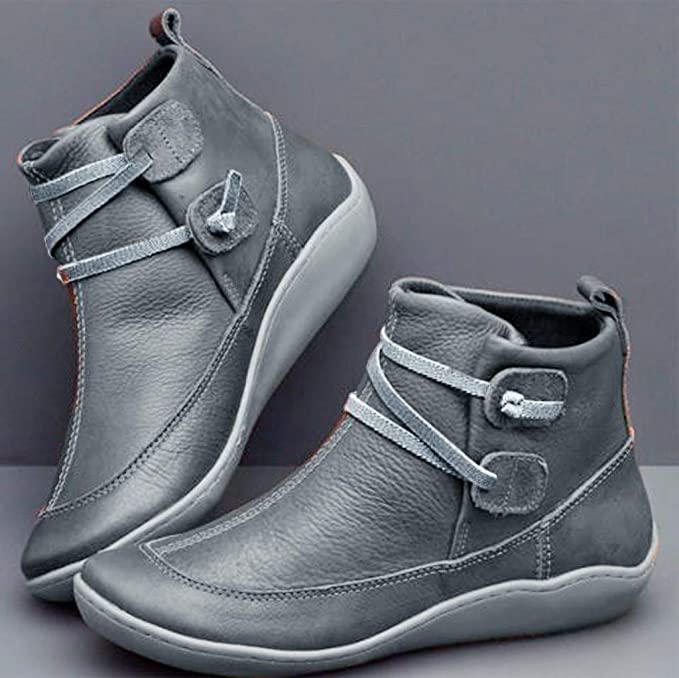 PREMIUM SOFT UNISEX ORTHO VEGAN LEATHER BOOTS - Image 3