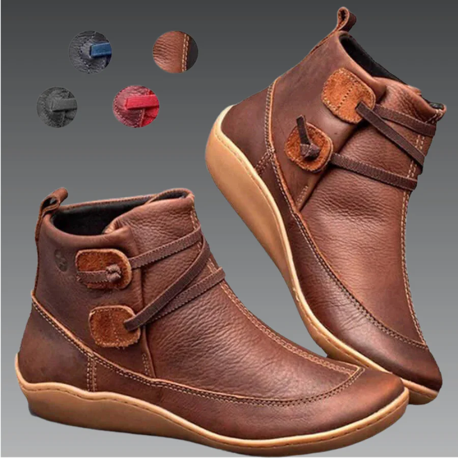 PREMIUM SOFT UNISEX ORTHO VEGAN LEATHER BOOTS - Image 6