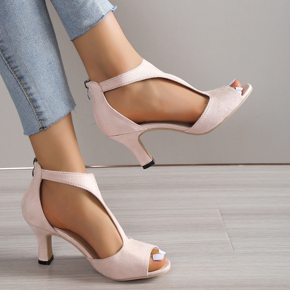 WOMEN ORTHOPEDIC MID-HEEL ROUND TOE SANDALS - Image 10