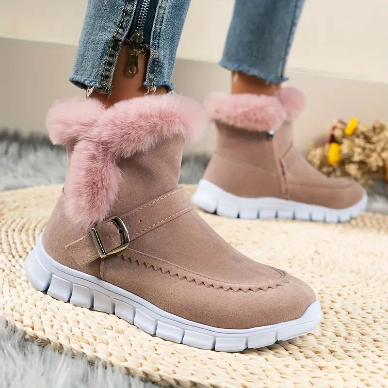 SABRIELLE™ THERMAL PLUSH ANKLE BOOTS - Image 4