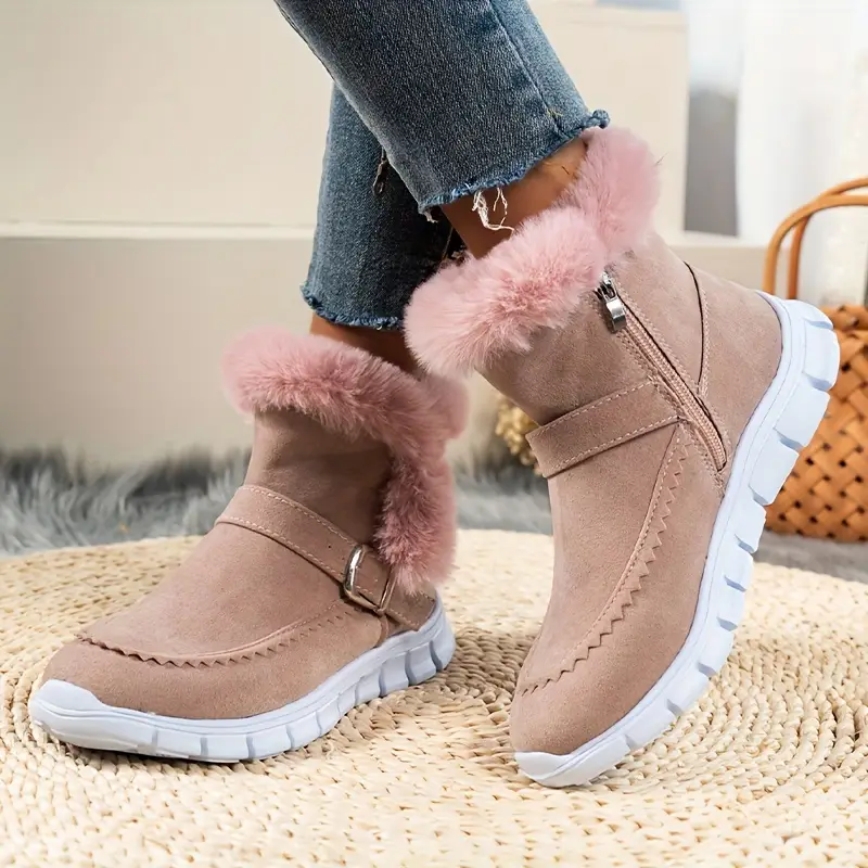 SABRIELLE™ THERMAL PLUSH ANKLE BOOTS - Image 8