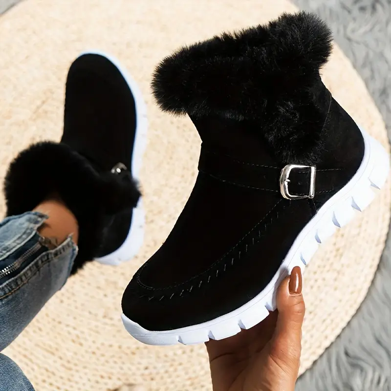 SABRIELLE™ THERMAL PLUSH ANKLE BOOTS - Image 9