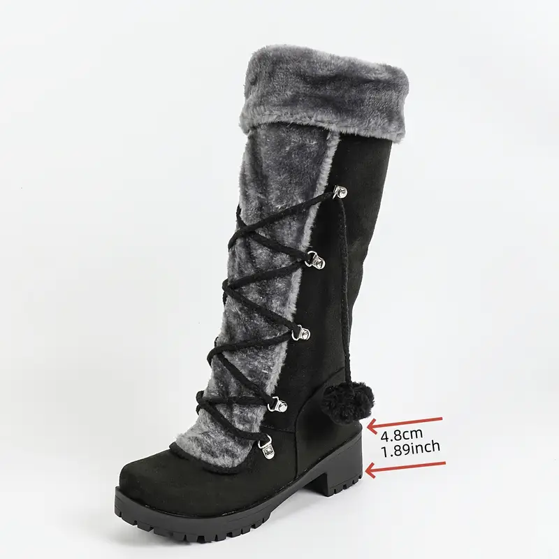 SAVARIA™ FAUX FUR-LINED KNIGHT BOOTS - Image 6