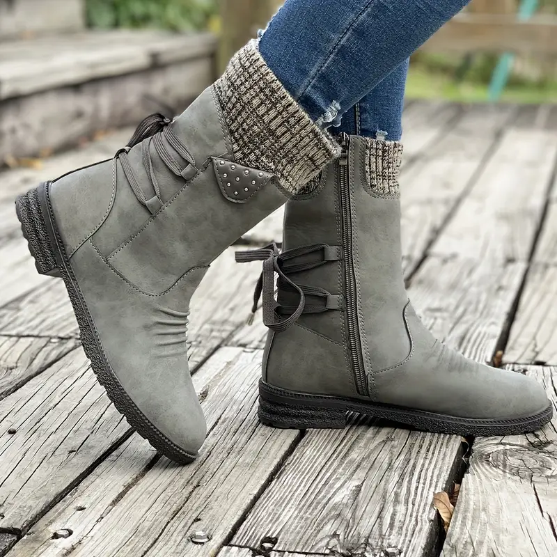 SELENE™ RETRO BLACK CHELSEA BOOTS - Image 9