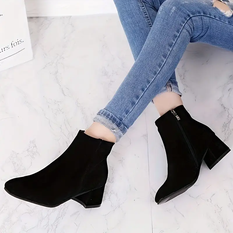 SIENNA™ BLOCK-HEELED ANKLE BOOTS - Image 4