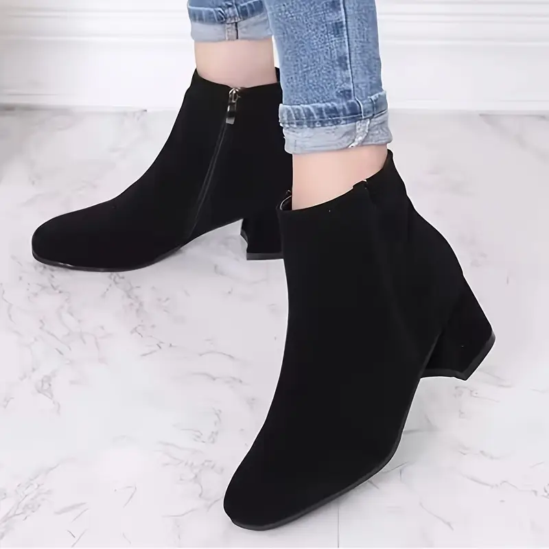 SIENNA™ BLOCK-HEELED ANKLE BOOTS - Image 7