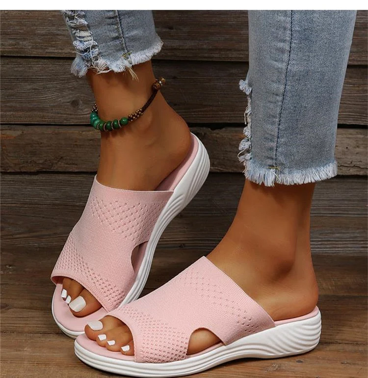 SLIP RESISTANT ORTHOPEDIC WEDGE SANDALS - Image 7